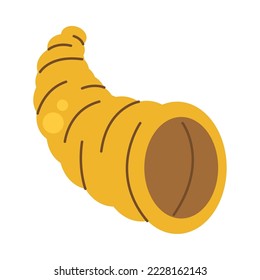 thanksgiving cornucopia traditional icon isolated
