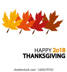 thanksgiving day 2018 vector