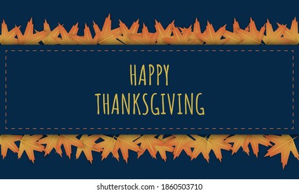 Thanksgiving Day Background Design. Good for Greeting Card or Poster. Vector Illustration.
