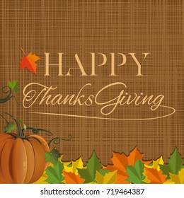 Thanksgiving Day background design. Happy Thanksgiving. Vector illustration