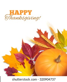 Thanksgiving Day background. Vector illustration. 