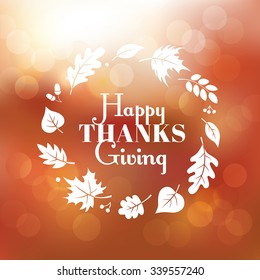 Thanksgiving Day background. Vector illustration.