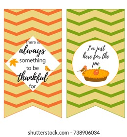 Thanksgiving day backgrounds with quote and holiday pie
