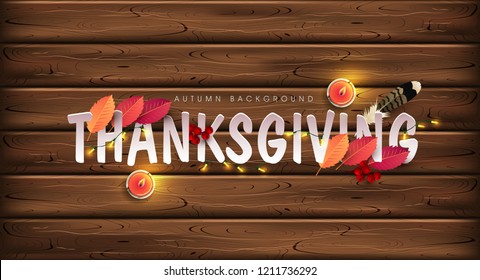 Thanksgiving day banner background. vector illustration.