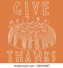 Thanksgiving day & Cake