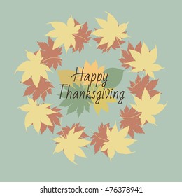 Thanksgiving Day card template. Happy Thanksgiving banner, flyer