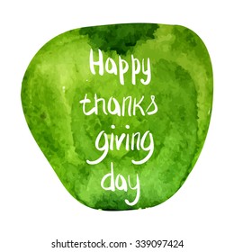 Thanksgiving day card in vector