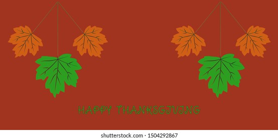 Thanksgiving Day Celebrations Wallpaper Red Background