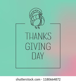 Thanksgiving day concept background. Simple illustration of thanksgiving day vector concept background for web design