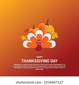 thanksgiving day. thanksgiving day creative banner, poster, postcard, social media post, greetings card, background, template design etc. 