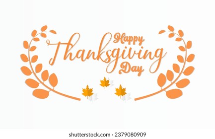 Thanksgiving Day Feast A Bountiful Harvest and Family Celebration with Turkey, Pumpkin Pie, and Grateful Hearts banner. Vector template for background, banner, card, poster design.