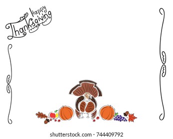 Thanksgiving day frame, background