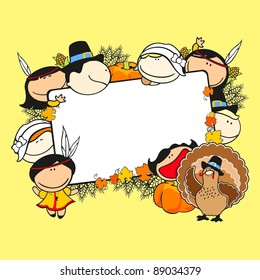 Kid Thanksgiving Images Stock Photos Vectors Shutterstock