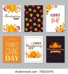 Thanksgiving Day greeting banners