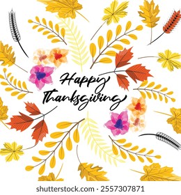 Thanksgiving Day Greeting card illustration for holidays.