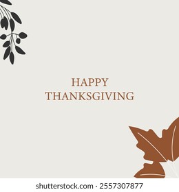 Thanksgiving Day Greeting card illustration for holidays.