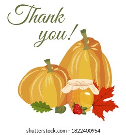 Thanksgiving day greeting cards and invitations seasonal greetings design. Handwritten calligraphy lettering phrases. Vector illustration.