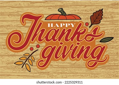 A Thanksgiving Day greeting with type.
