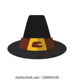 Thanksgiving Day hat flat icon. You can be used for several purposes like: websites, UI, UX, print templates, presentation templates, promotional materials, info-graphics, web and mobile phone apps.