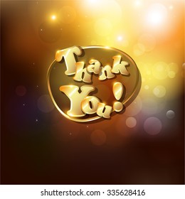 Thanksgiving Day Holiday Typographic Design. 
Calligraphic Elements. Text with Long shadows.
Blurred Autumn Forest Background. Vector Illustration. 