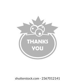 thanksgiving day icon on white background, vector illustration