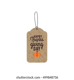Thanksgiving day label
