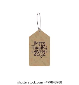 Thanksgiving day label