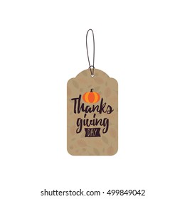 Thanksgiving day label