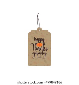Thanksgiving day label