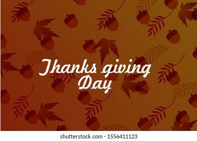 Thanksgiving Day. Logo, text design. Typography for greeting cards and posters