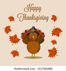 Thanksgiving day poster vector image