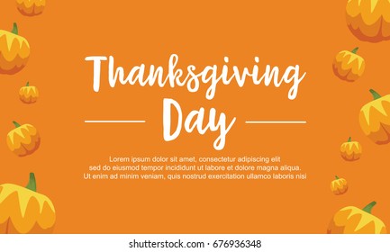 Thanksgiving day pumpkin background collection