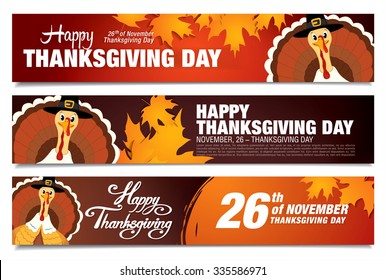 Thanksgiving Day Sale Banners