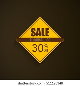 Thanksgiving Day sale label design design