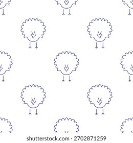 Thanksgiving-Tag nahtloses Muster einzeln auf transparentem Hintergrund.