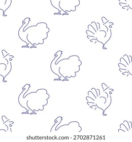 Thanksgiving-Tag nahtloses Muster einzeln auf transparentem Hintergrund.