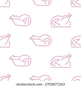 Thanksgiving-Tag nahtloses Muster einzeln auf transparentem Hintergrund.