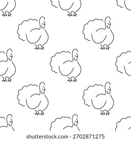 Thanksgiving-Tag nahtloses Muster einzeln auf transparentem Hintergrund.