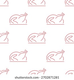 Thanksgiving-Tag nahtloses Muster einzeln auf transparentem Hintergrund.