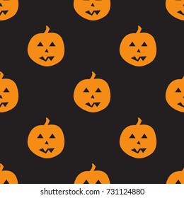 Thanksgiving Day seamless pattern with pumpkins. Halloween background. Vector illustration