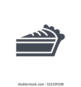 Thanksgiving Day Solid Glyph Icon Pie Slice silhouette