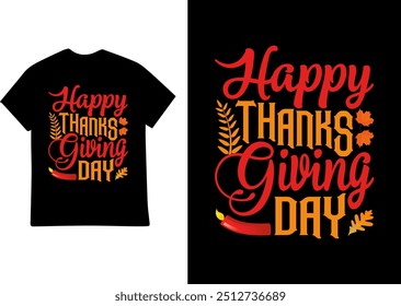 THANKSGIVING DAY T SHIRT DESIGN ILLUSTRATION