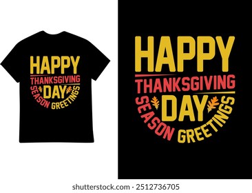 THANKSGIVING DAY T SHIRT DESIGN ILLUSTRATION