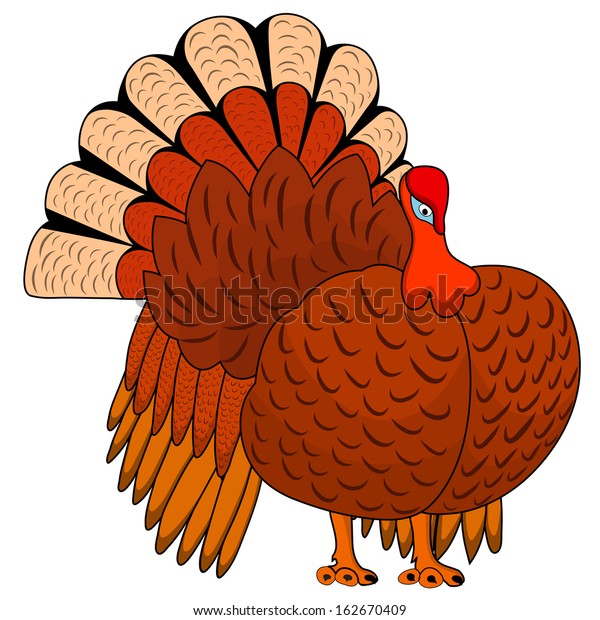 Thanksgiving Day Turkey Icon All Objects Stock Vector Royalty