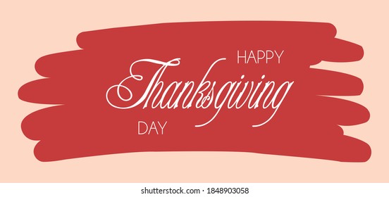 Thanksgiving Day Typographic Vector Design on Light Background