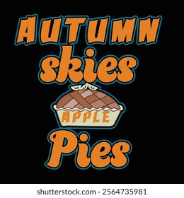 Thanksgiving day typography t shirt design template. Autumn