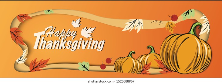 The Thanksgiving day vector for holiday concept.