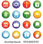 thanksgiving day vector icons for user interface design