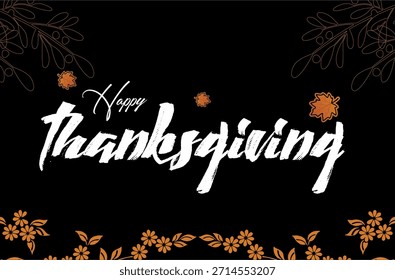 Thanksgiving Day Vektorgrafik mit Typografie. Design für Banner.