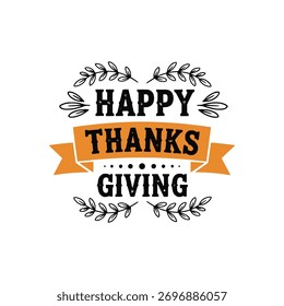 Thanksgiving Tag Vektor Logo Design-Vorlage